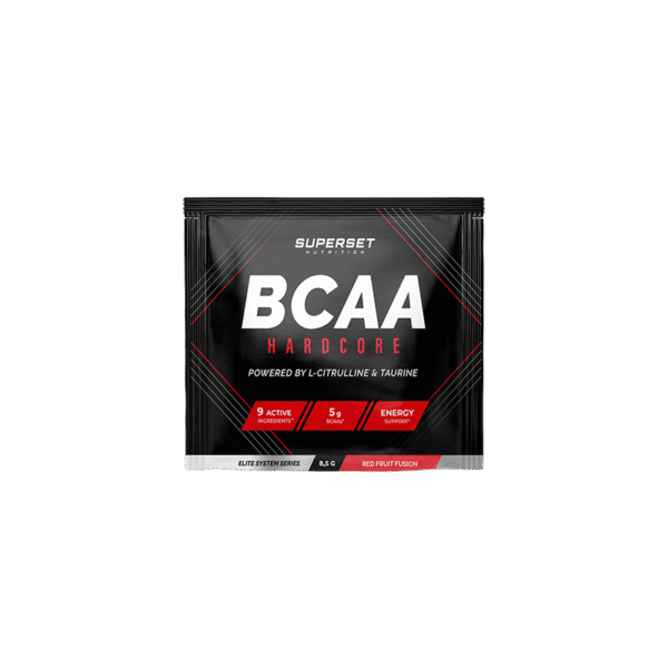 Echantillon BCAA Hardcore (8.5g) – Goût : Fruits Rouges