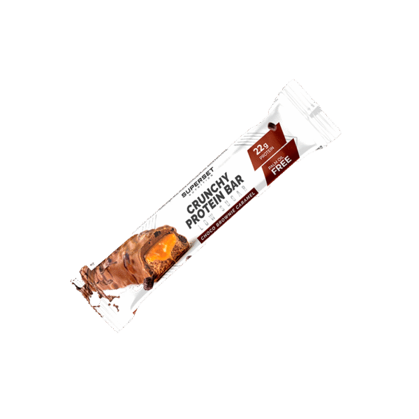 CRUNCHY PROTEIN BAR – Goût Chocolat Brownie Caramel