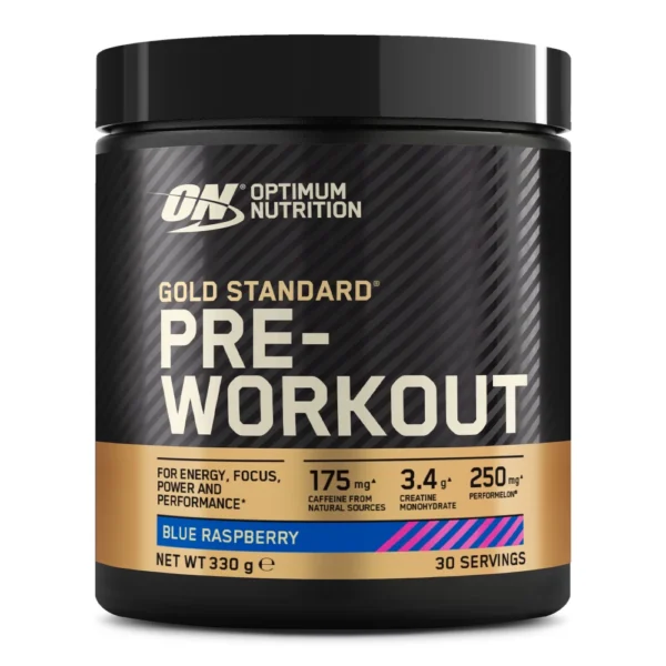 Gold Standard Pre-Workout – Goût Framboise bleue