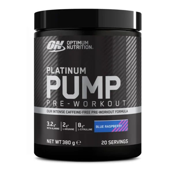 Platinum Pump Pre-workout – Goût Framboise  bleue