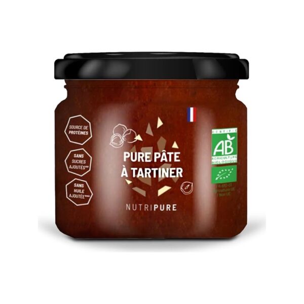 Pure Pate A Tartiner Bio – Goût CACAO ET NOISETTE