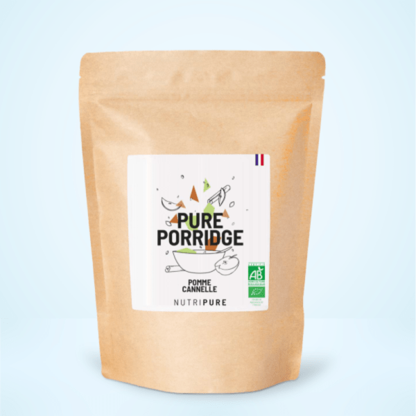 Pure Porridge Bio – Goût Pomme Cannelle