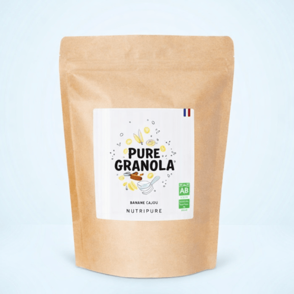 Pure Granola Bio – Goût Banane Cajou
