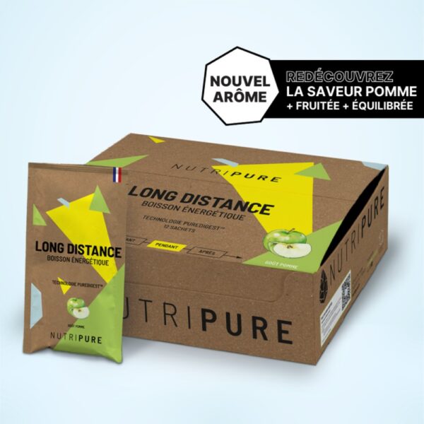 Boisson énergétique 30g Long Distance – Goût Pomme